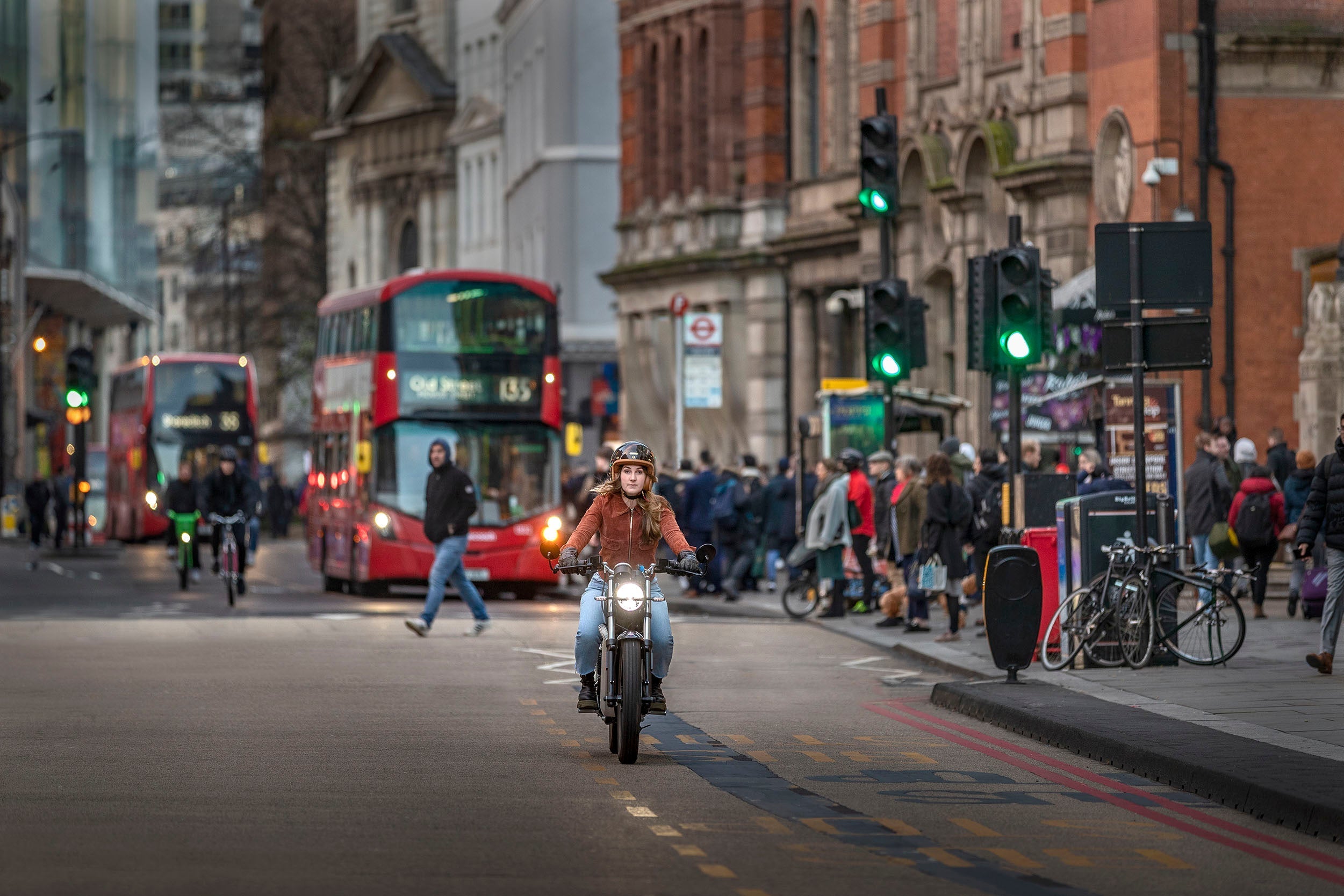 Maeving RM1 electric motorbike in London, UK
