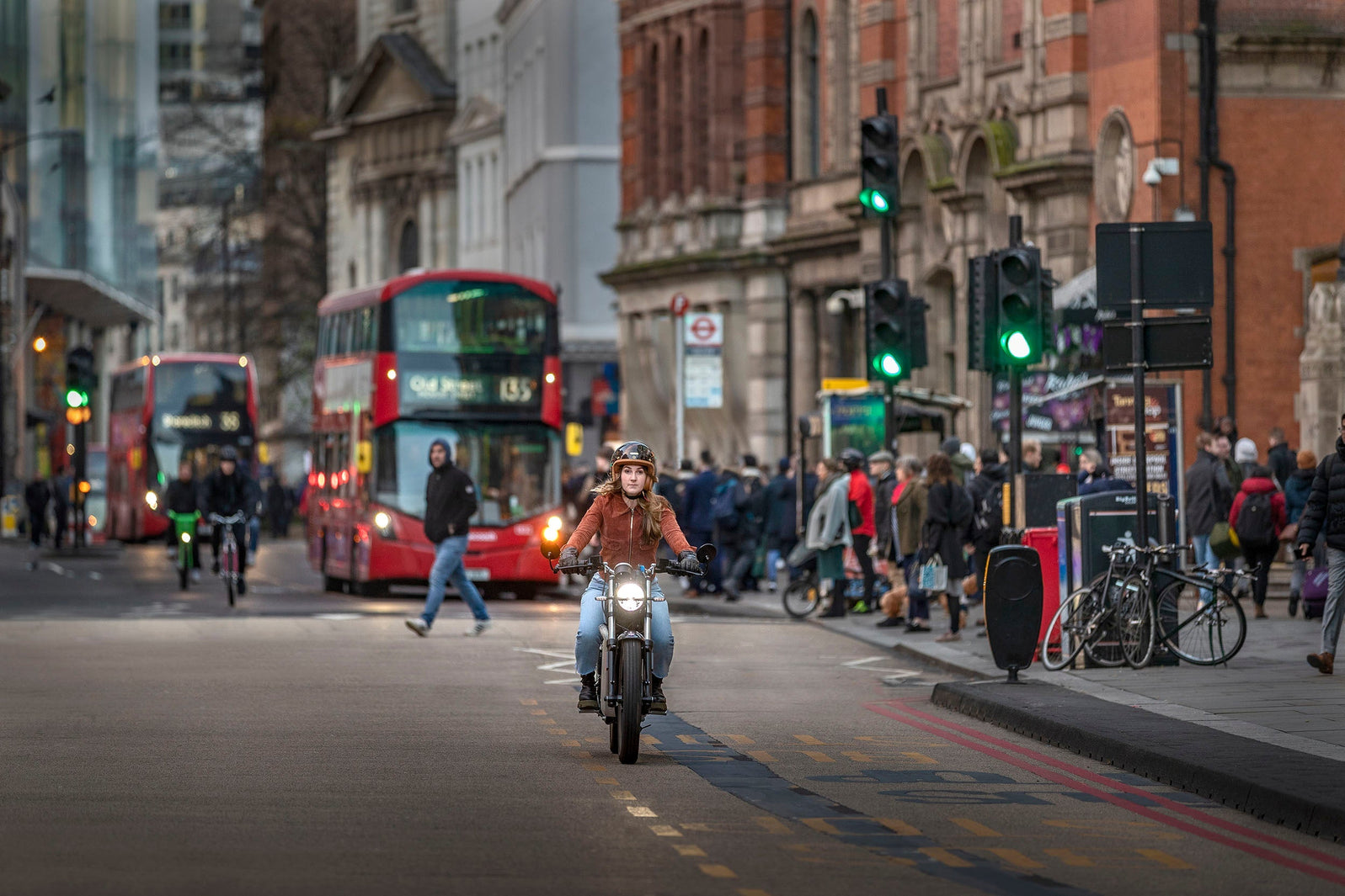 Maeving RM1 electric motorbike in London, UK
