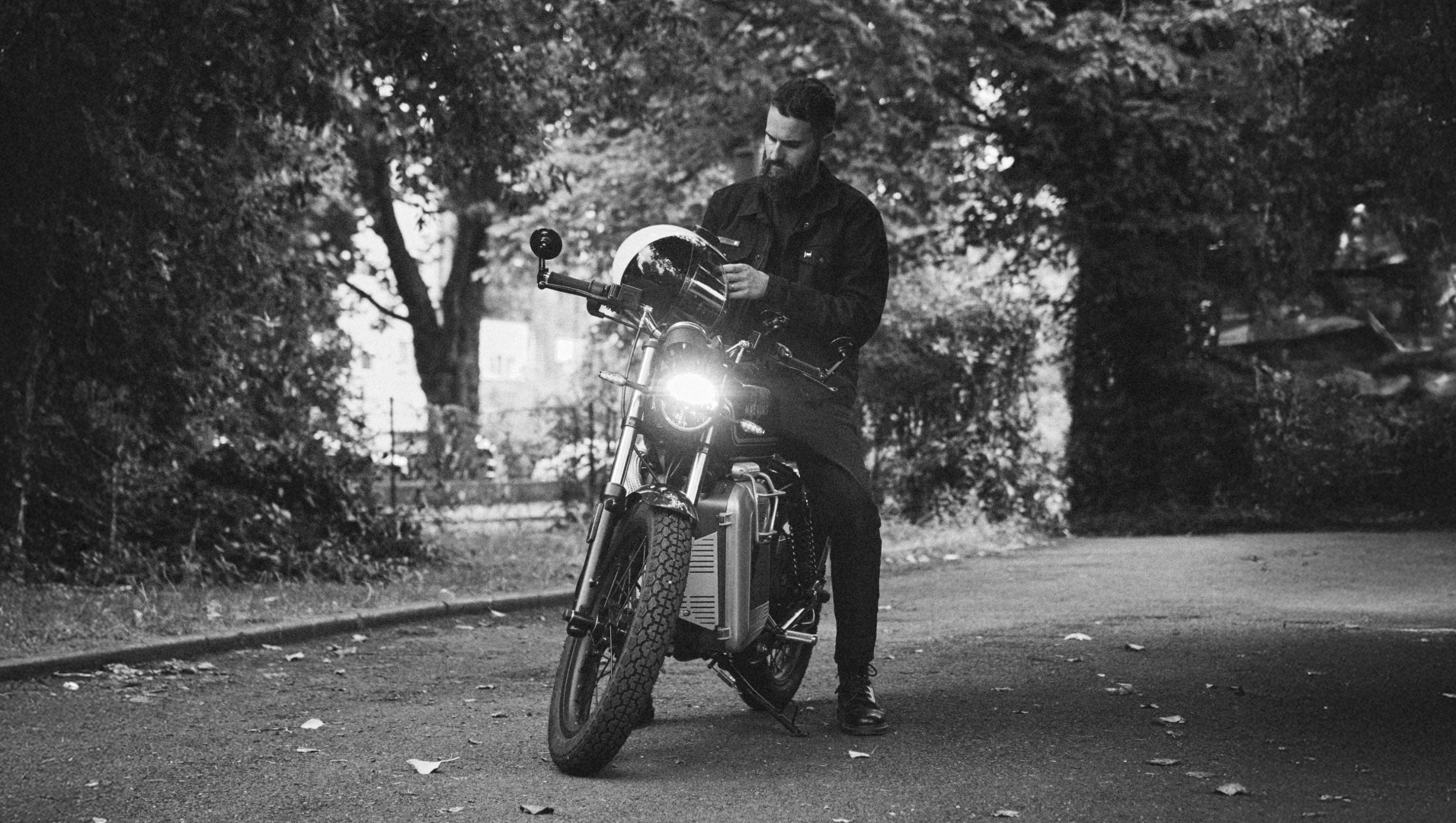 Riding an electric motorbike in London